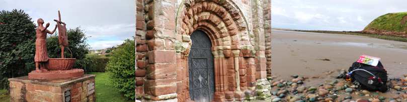 Statue of St Bega at St Bees