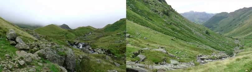 Approaching Lining Crag