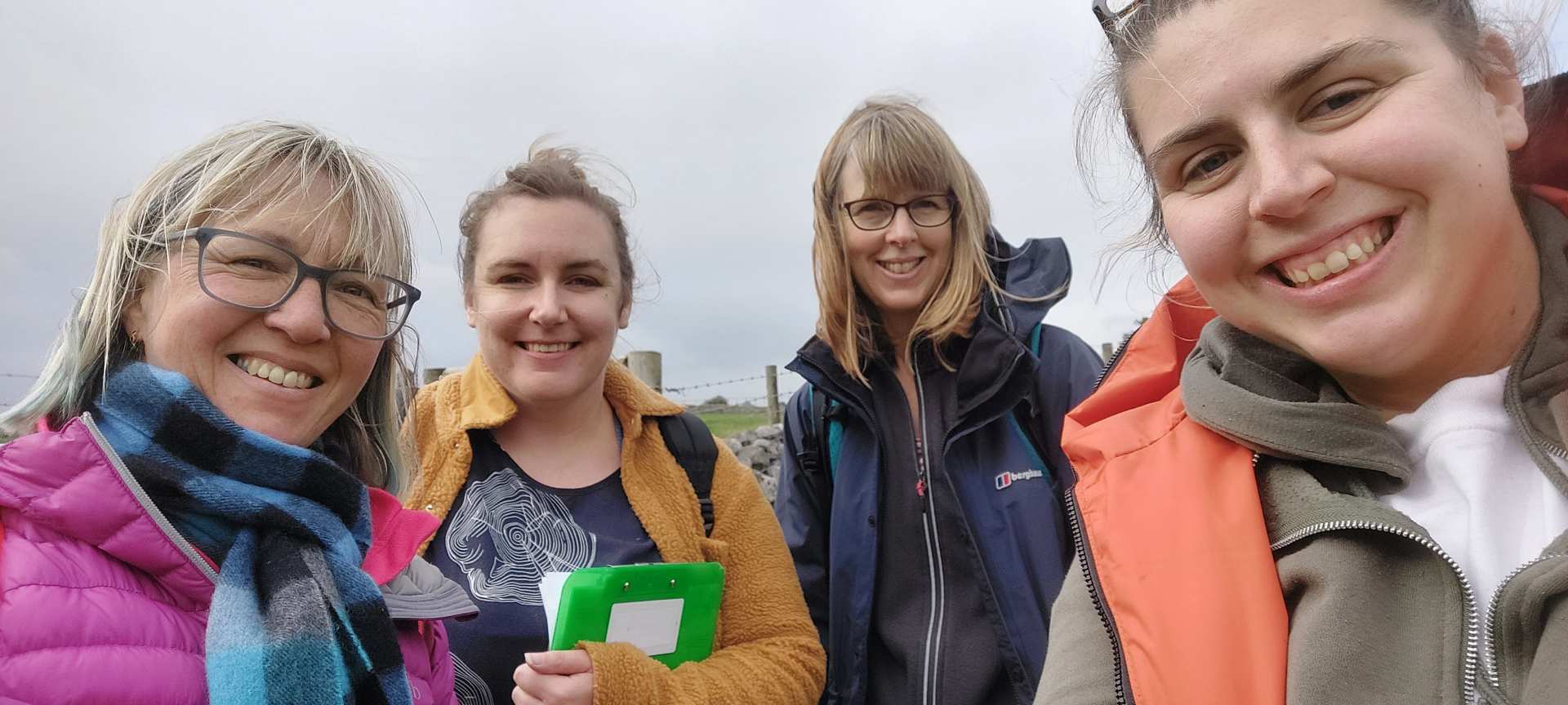 Happy faces on the Contours training walk