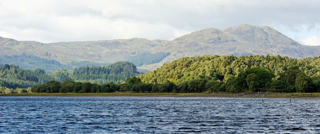 The view across the water on our walking holiday