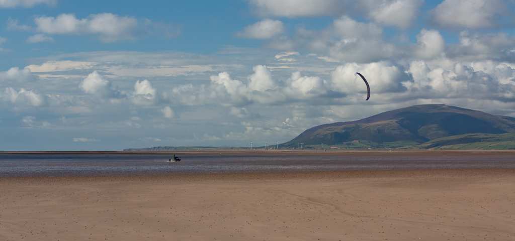 An expanse of sandy beach at Walney Island, Cumbria