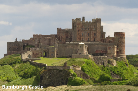 Bamburgh Castle on St Oswald's Way