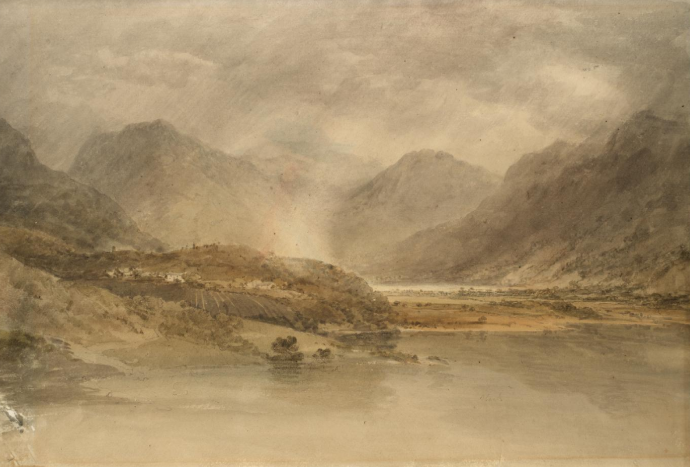 Crummock Water in the Lake District, as painted by Turner.
