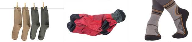 Examples of socks that can help to prevent blisters