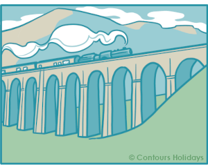 Art of the Ribbleshead Viaduct, found on the Alternative Coast to Coast Walk.