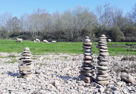 Usk Valley Walk: Balanced Rocks