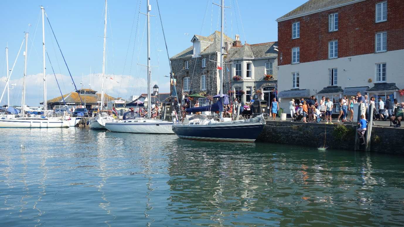 Views across the harbour from the Camel Trail