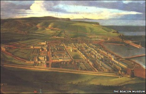 Birds Eye View of Whitehaven by Matthias Read - copyright Beacon Museum