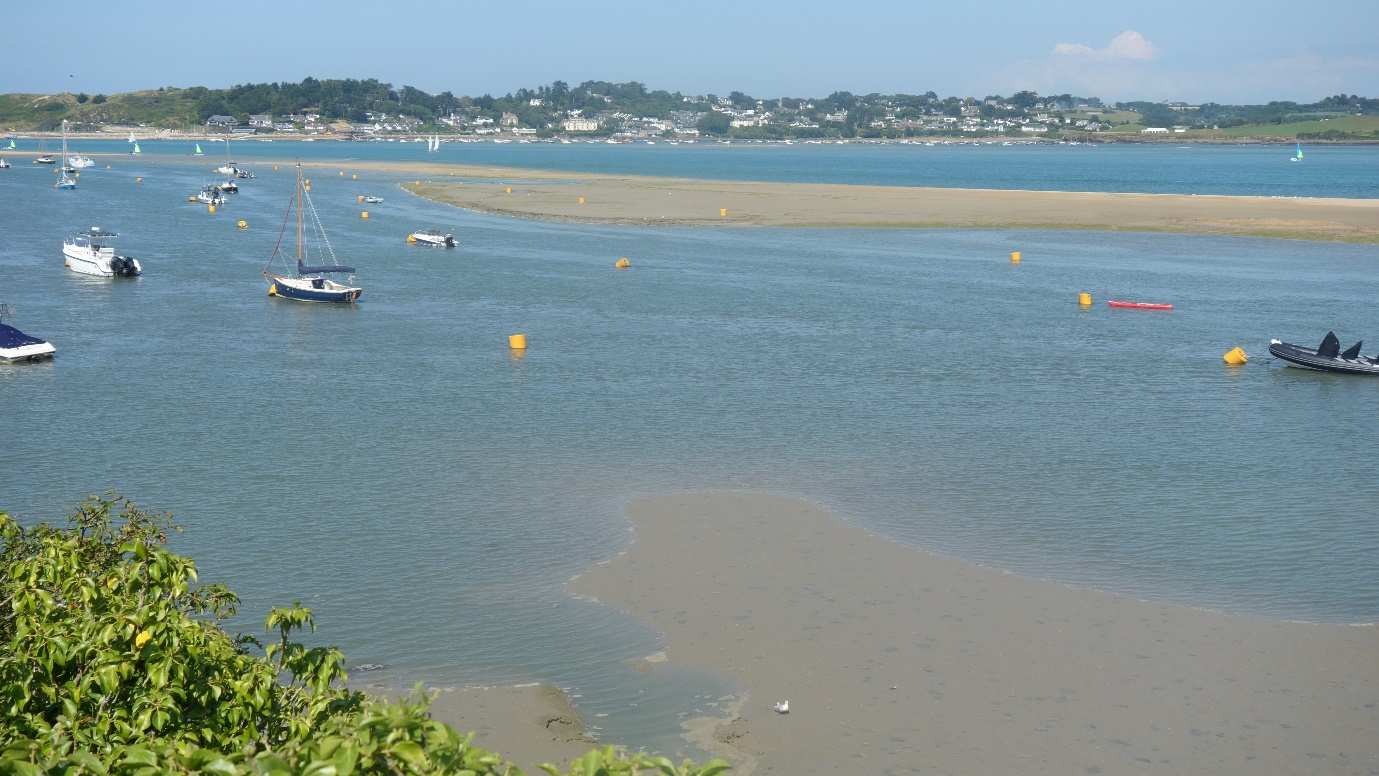 Views over boats in the Camel Estuary