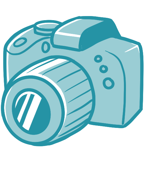 Doodle in Contours Holidays' colours of a DSLR camera.