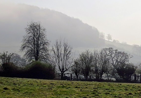 Usk Valley Walk: Clearing Mist