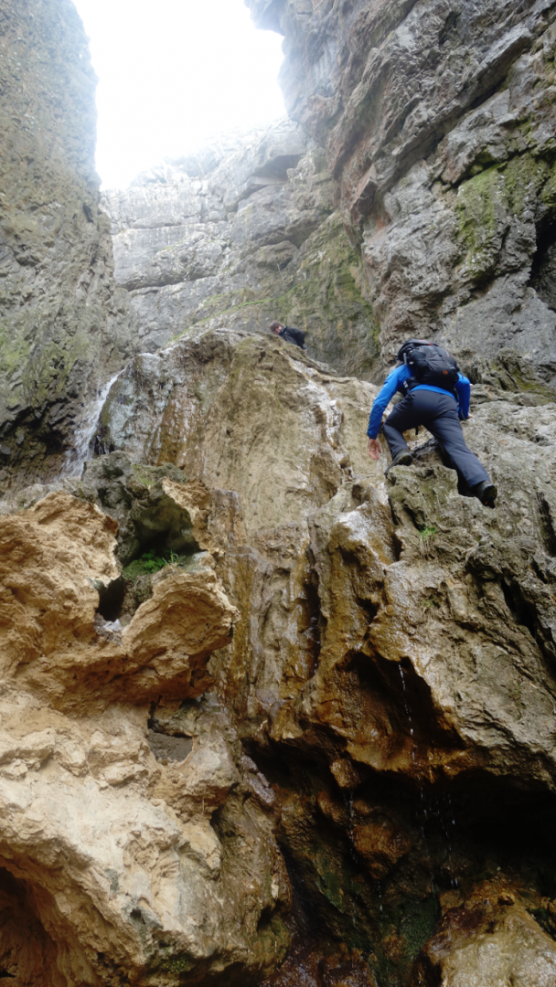 Three Dales Way: Climbing Gordale Scar