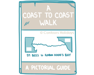 Art of Wainwright's original hand-drawn guidebook for the Coast to Coast Walk.