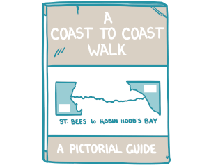 Art of Wainwright's original hand-drawn guidebook for the Coast to Coast Walk.