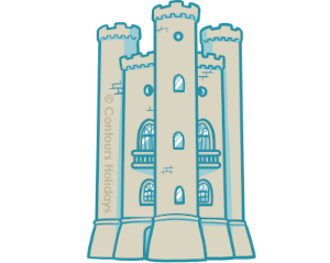 Art of Broadway Tower, found on the Cotswold Round.