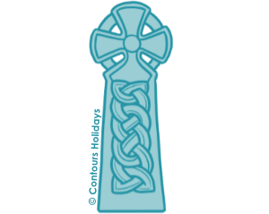 Art of a celtic knot on the Cumbria Way.