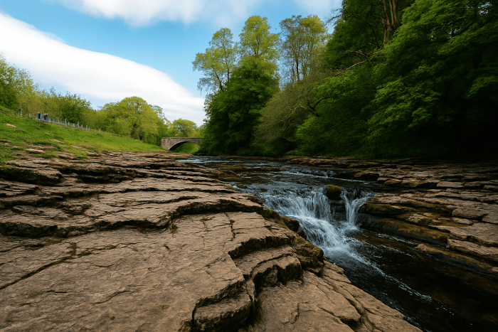 Somerset Coast Path: Marine Lake Causeway by Raymond Riggs