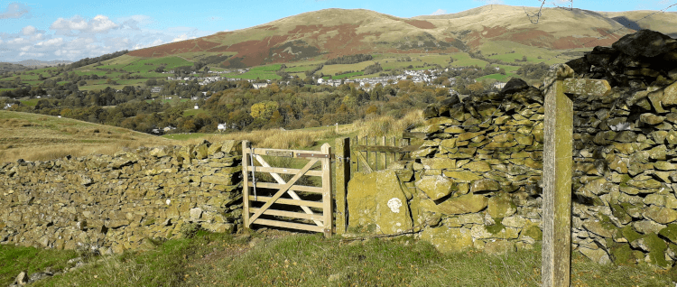 The walk into Sedburgh.