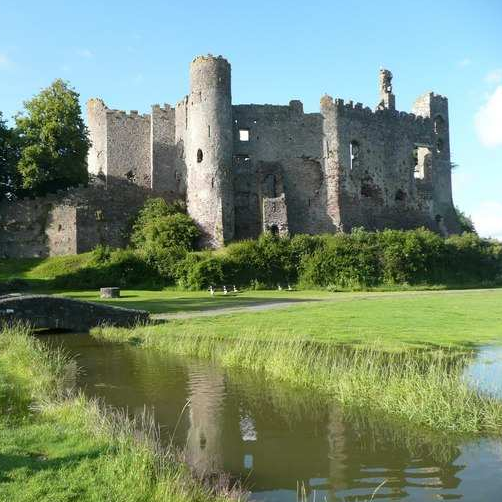 Luagharne Castle on an historic walking holiday