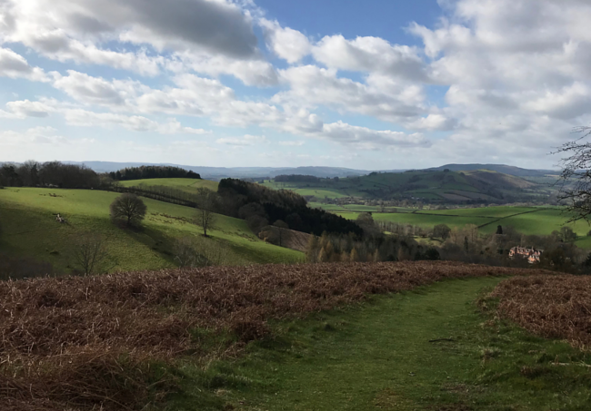 Shropshire Hills Walking Holiday: Hopesay Hill