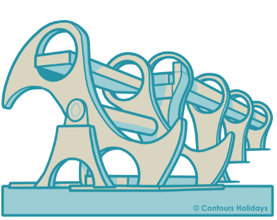 Art of the Falkirk Wheel on the John Muir Way.