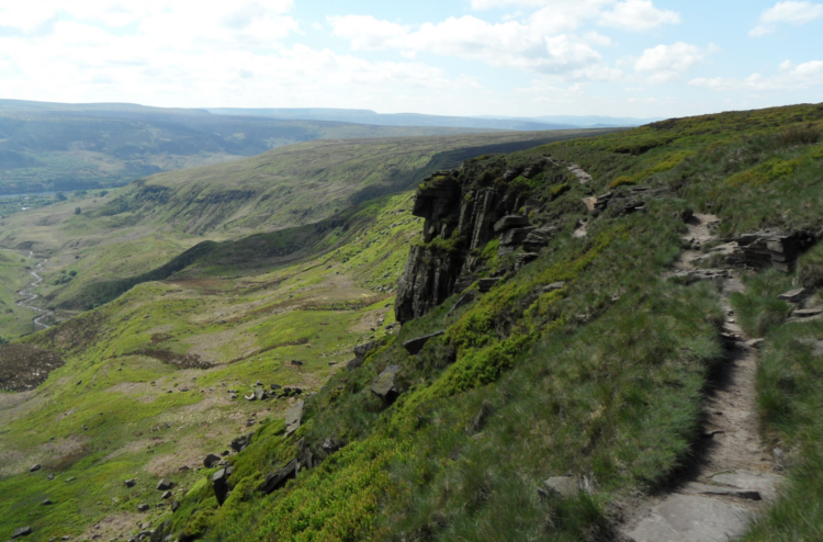 Laddow Rocks on the Pennine Way