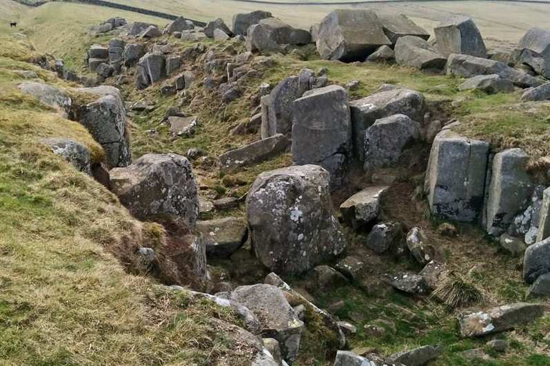 Hadrian's Wall Path in Spring: Limestone Corner
