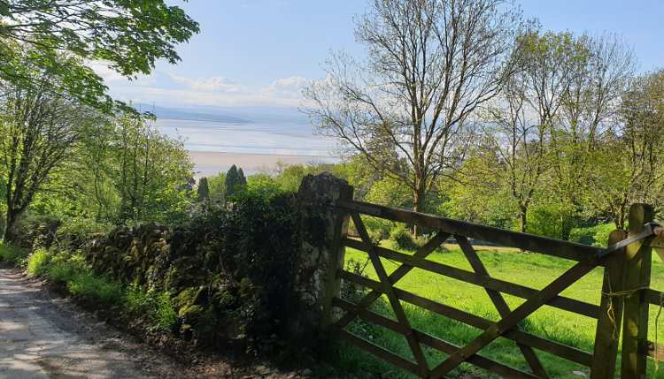 Mindfulness in walking: views across Morecambe Bay