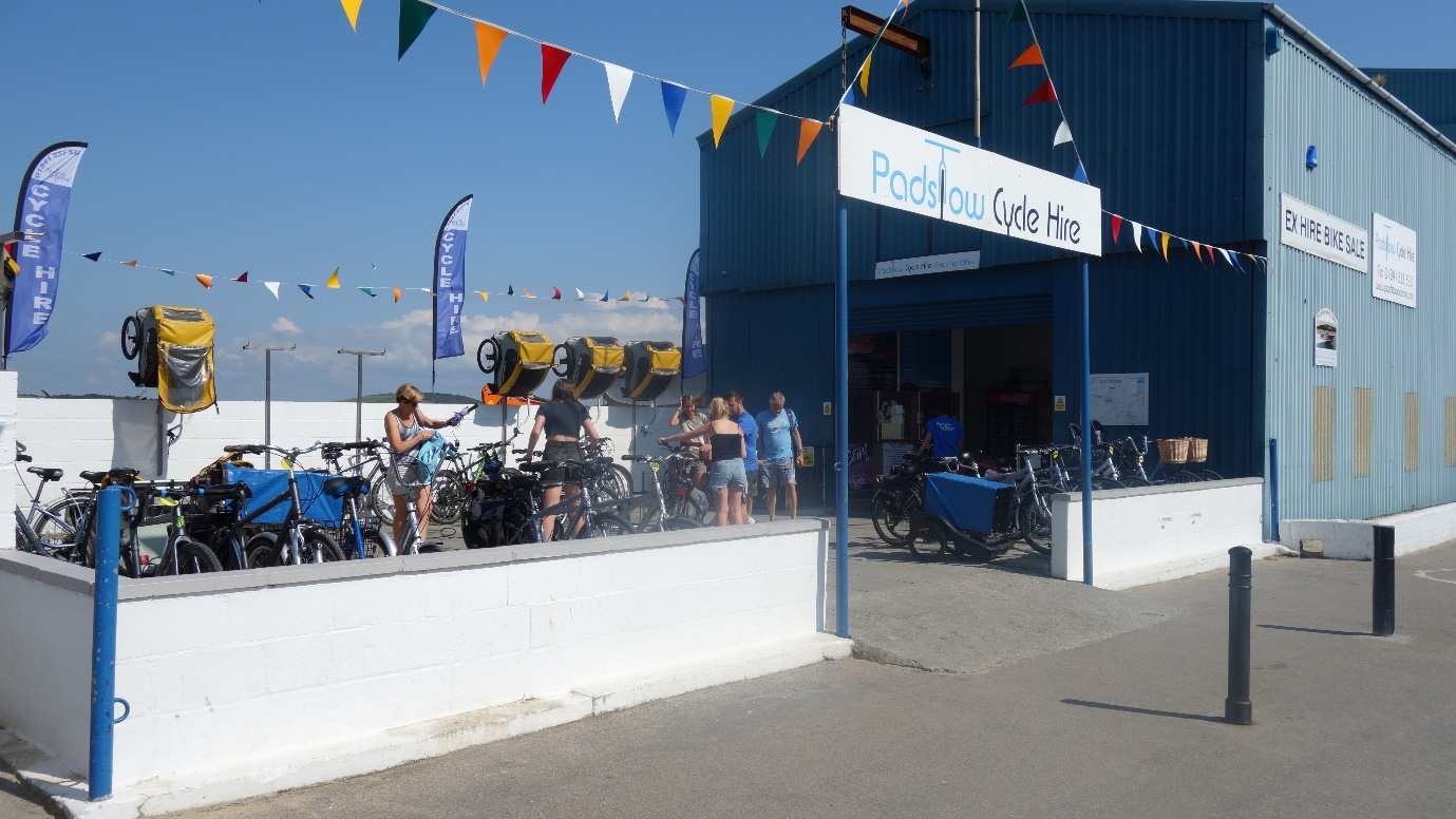 A bicycle hire shop in Padstow