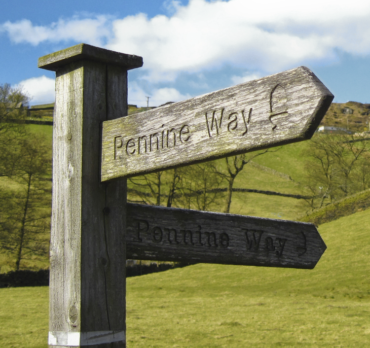 Pennine Way signpost