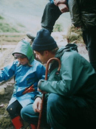 Photographs of loved ones from childhood years.