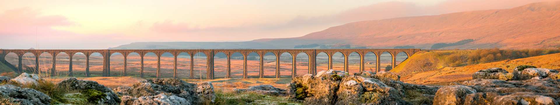 Ribbleshead Viaduct as seen on a walking holiday
