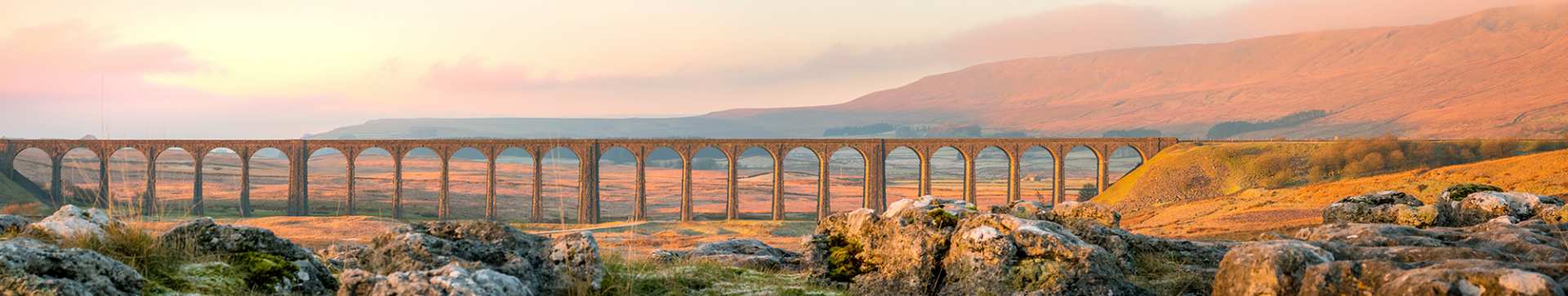 Ribbleshead Viaduct as seen on a walking holiday