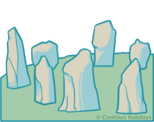 Standing stones on The Ridgeway.