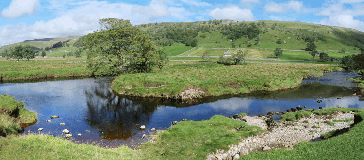 The River Wharfe.