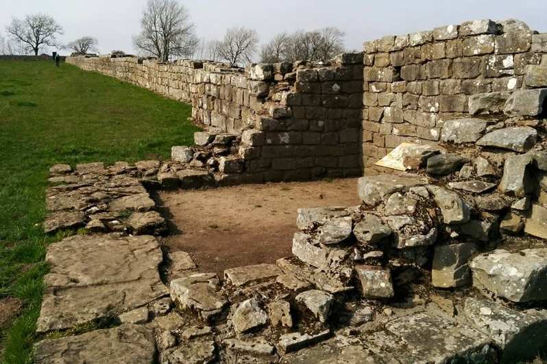 Hadrian's Wall Path in Spring: Roman Fort