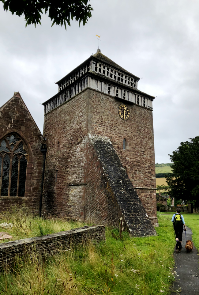 Skenfrith Church on the Three Castles Way