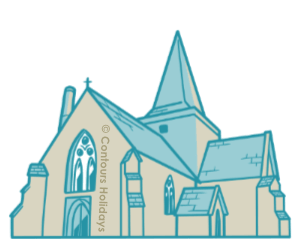 St Andrew's Church in Alfriston on the South Downs Way.