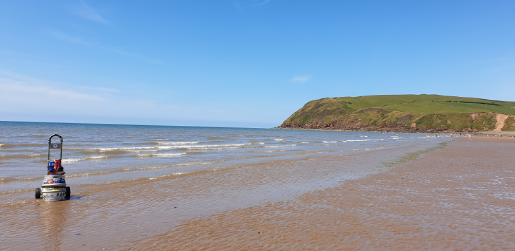 The Beach at St Bees in Cumbria