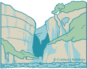 Art of the Gordale Scar on the Three Dales Way.
