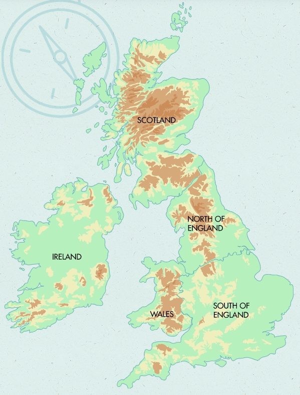 A map of the UK