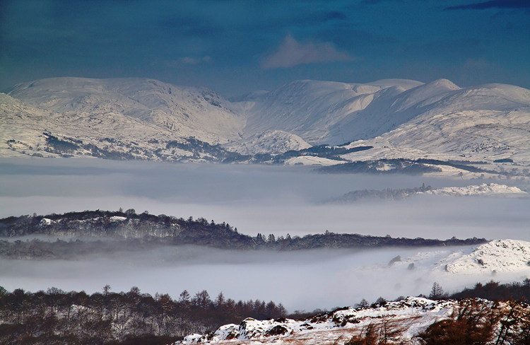 Temperature inversion over Windermere.