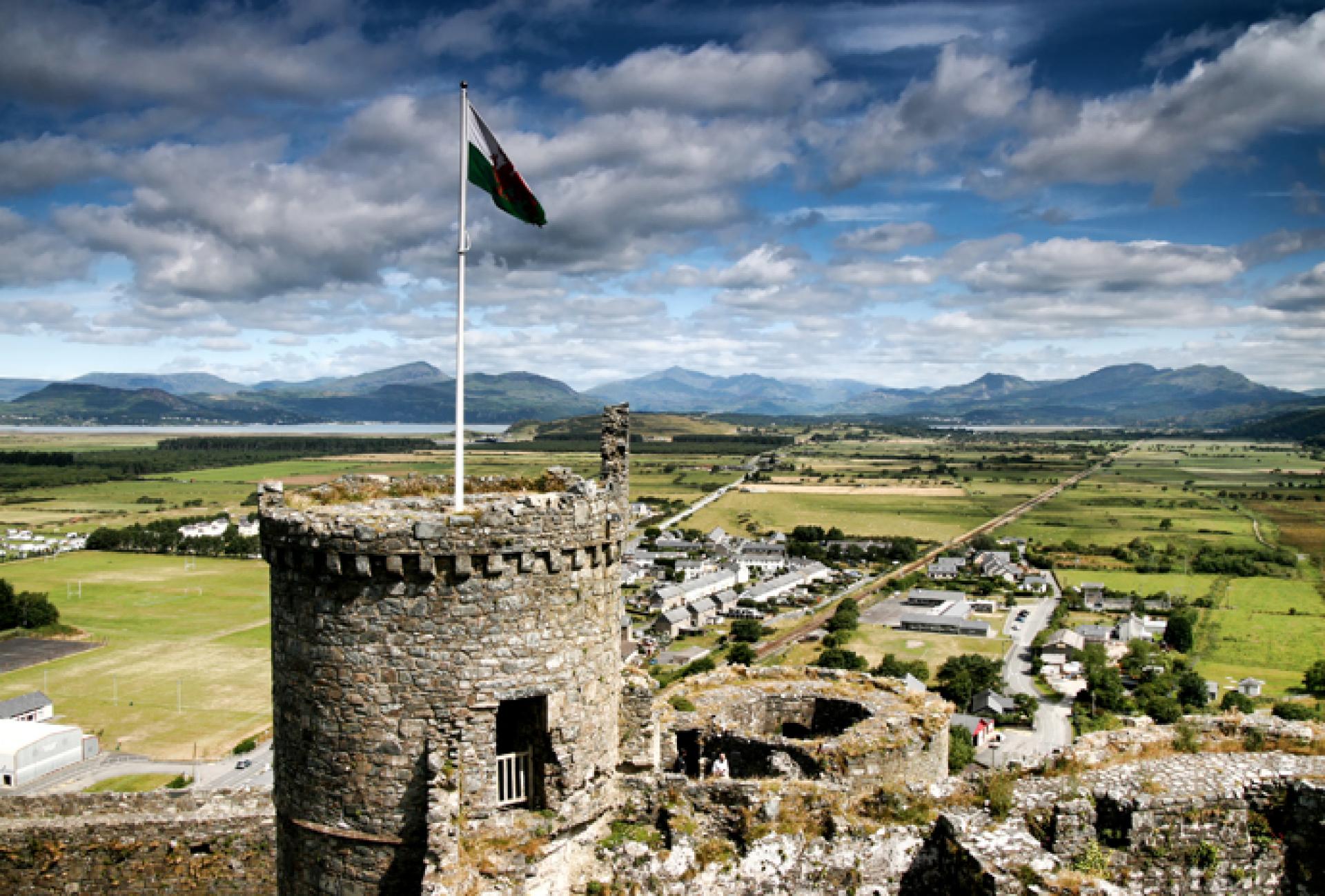 Harlech Castle on the Meirionnydd Coast Path