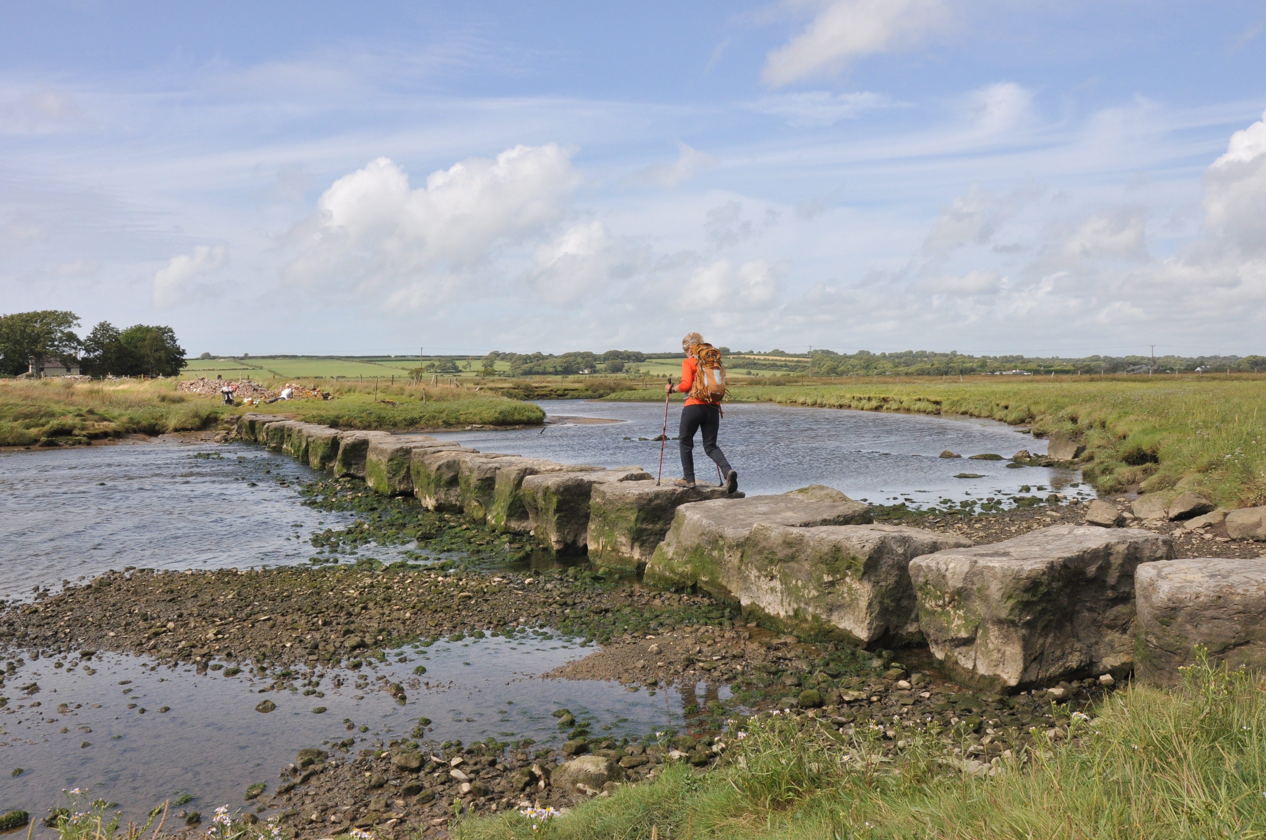 Large Stepping Stones over the River Braint - Lawrence Oakley