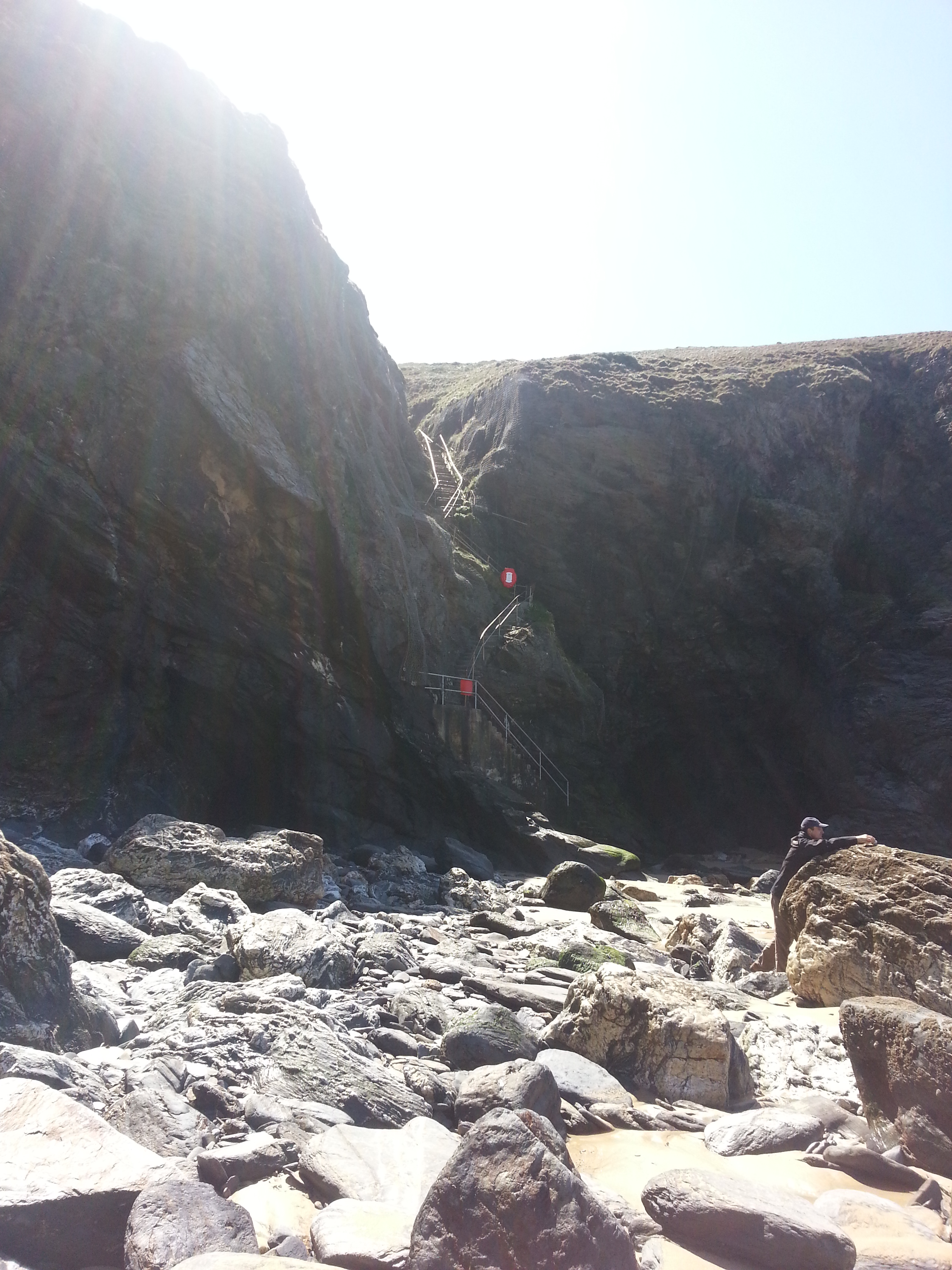 A steep climb down to the beach, but more than worth it!