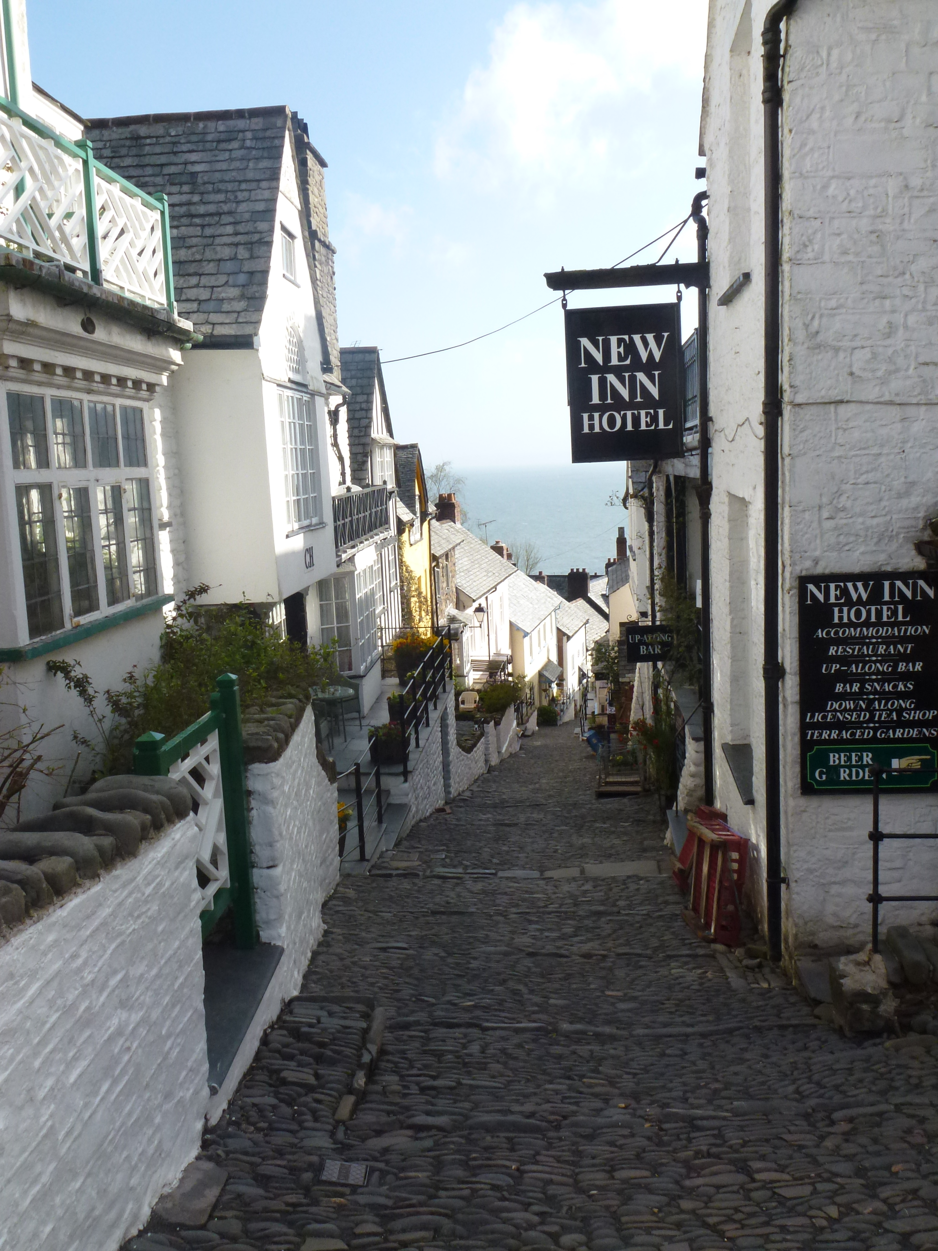 The steep street of Clovelly