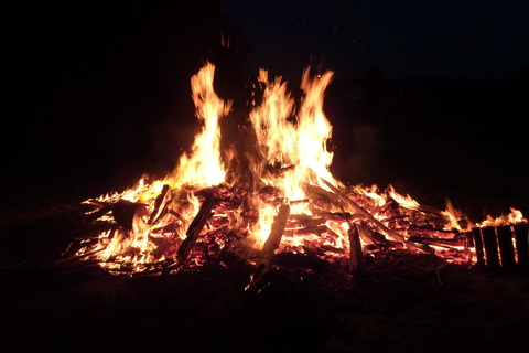Summer solstice bonfire