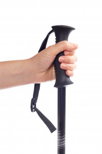 Walking pole grips.