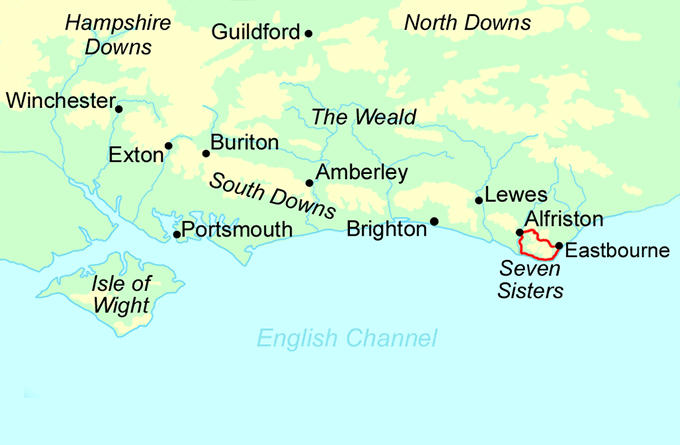 South Downs Way Short Break - Circular map