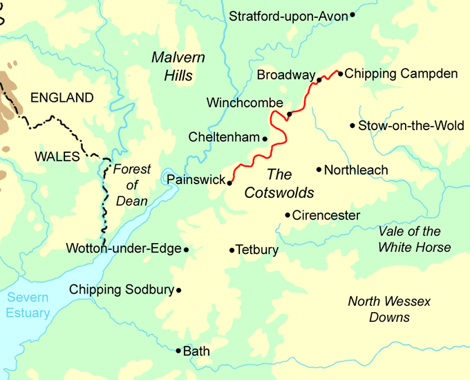 Cotswold Way Route Planner Northern Cotswold Way — Contours Walking Holidays